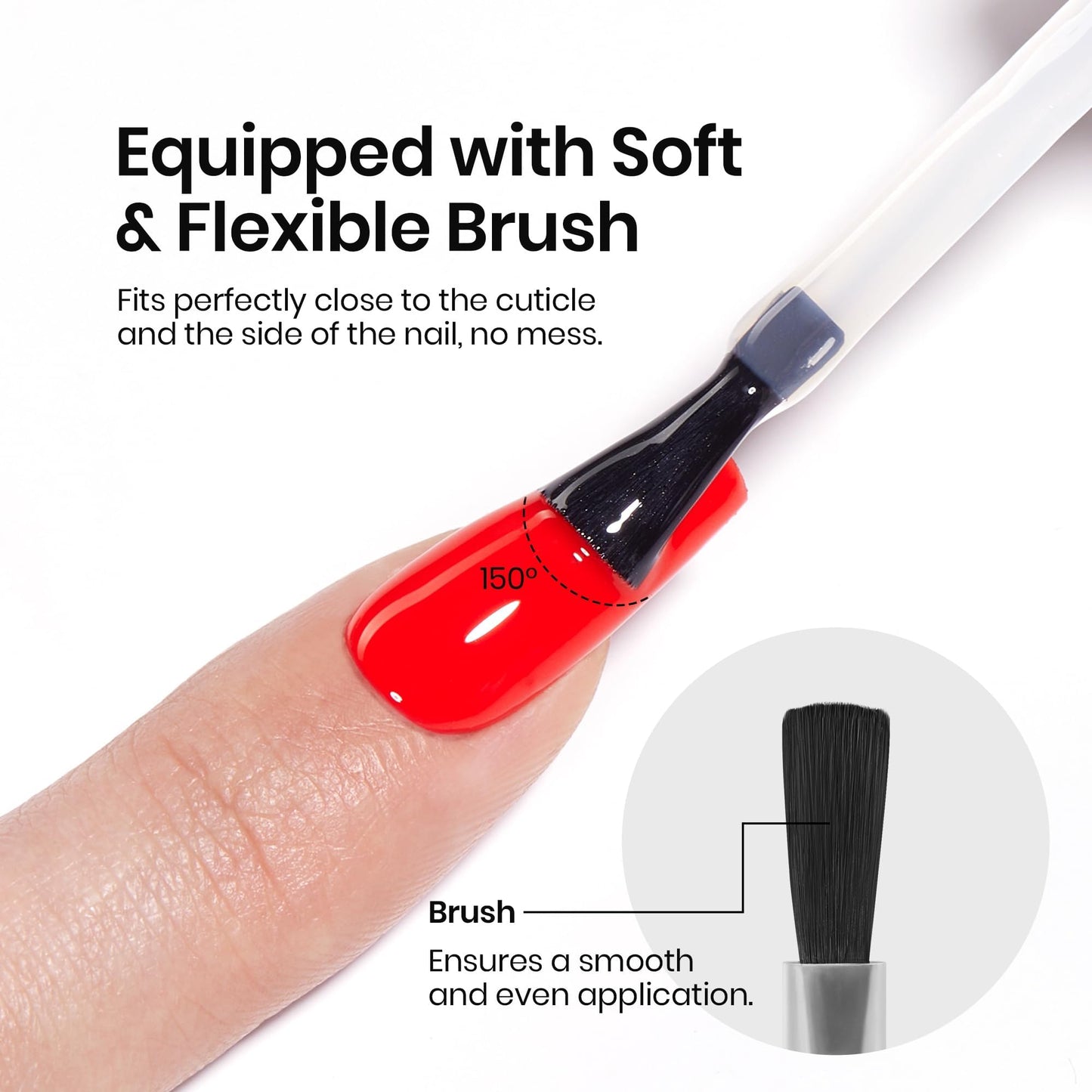 Beetles No Wipe Gel Top Coat Gel Nail Polish 2Pcs 15ml