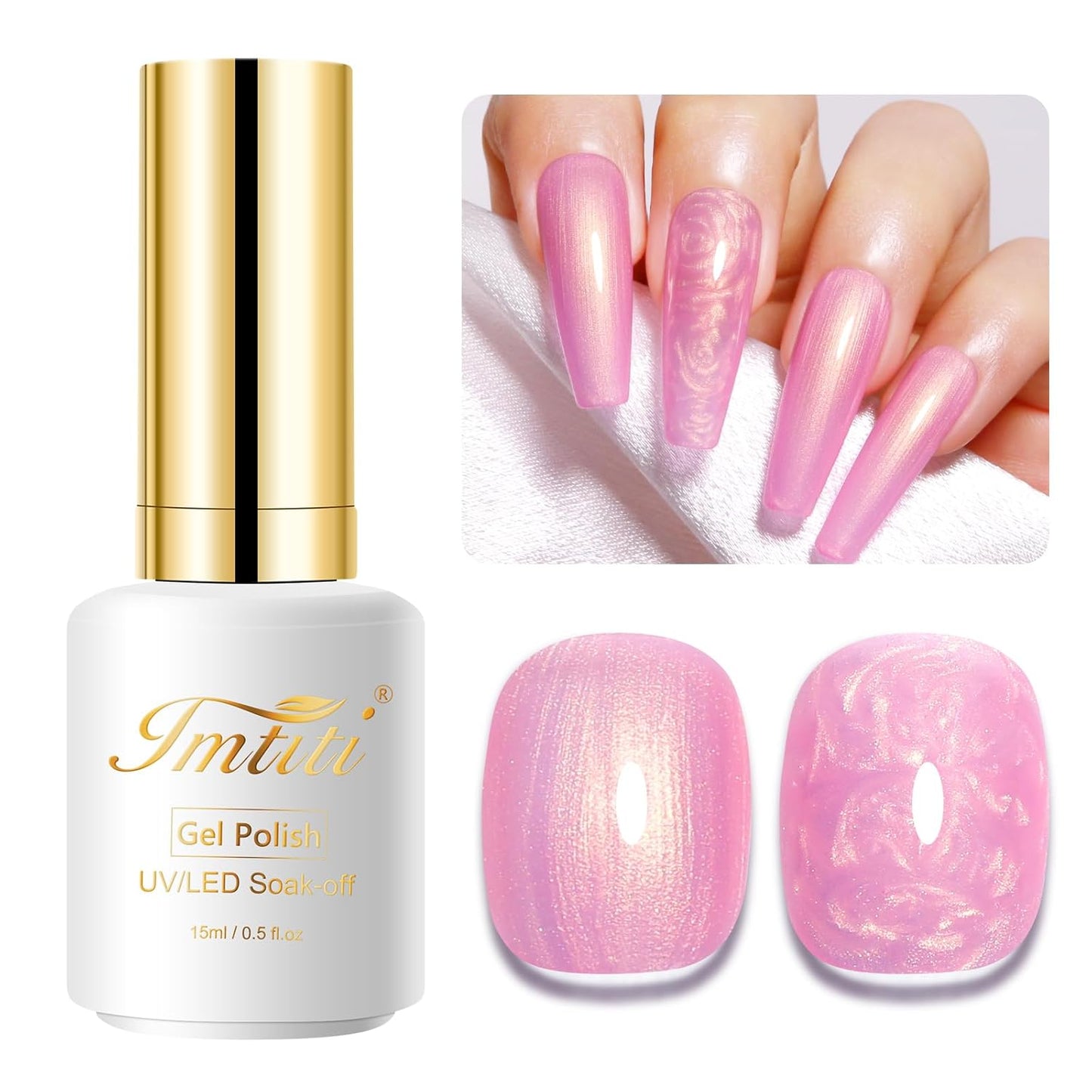 Coral Gel Nail Polish - UV/LED Soak Off Formula for Spring & Summer | 0.5 Fl Oz DIY Nail Art