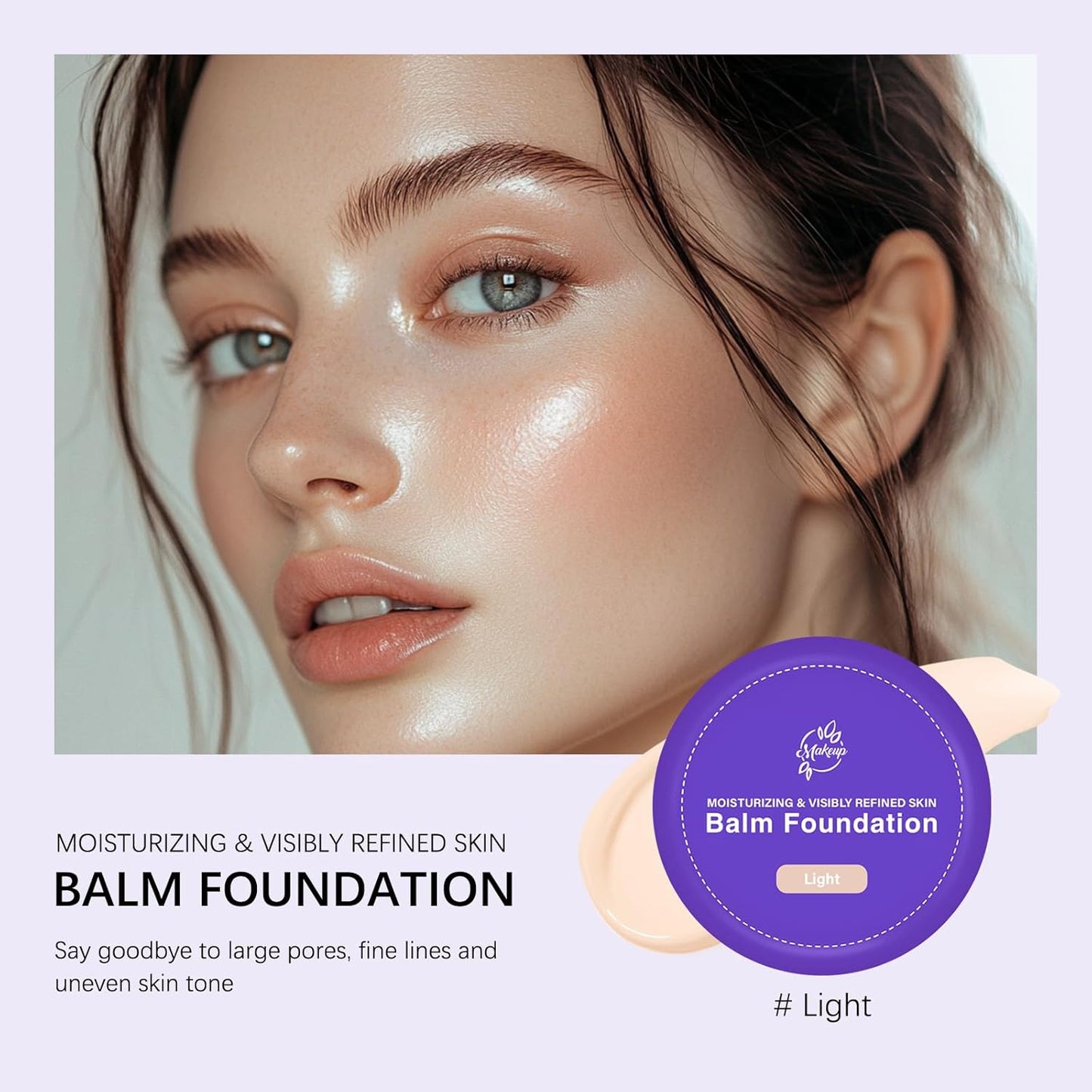 Bounce Balm Foundation - Age-Defying Hydrating Formula for Mature Skin | Buildable Coverage, Blurs Fine Lines, Satin Finish (Light)