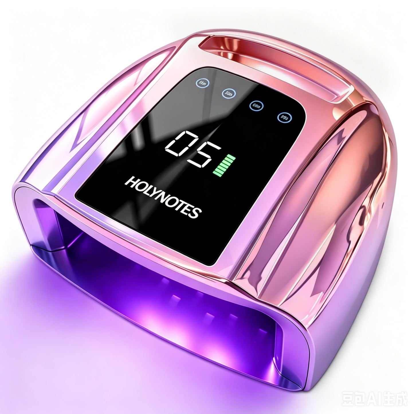 UV Nail Lamp, 96W Cordless Professional Rechargeable UV LED Portable Lamp, 4 Timer Setting and Smart Sensor Gel Nail Dryer, Ideal for Training, Nail Art Practice, Home & Salon