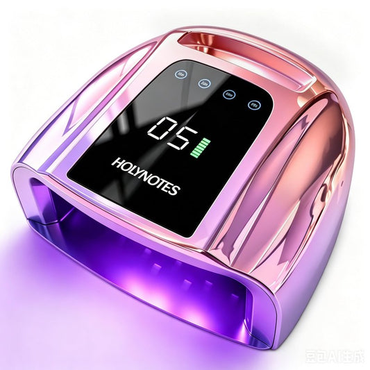UV Nail Lamp, 96W Cordless Professional Rechargeable UV LED Portable Lamp, 4 Timer Setting and Smart Sensor Gel Nail Dryer, Ideal for Training, Nail Art Practice, Home & Salon