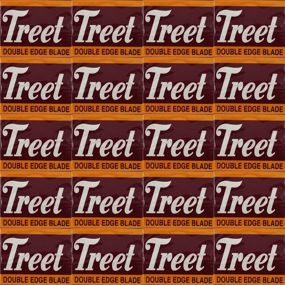 Treet Carbon Steel Double Edge Shaving Razor Blades, 200 Blades Pack (20x10) for safety Razors Butterfly Razors Black Beauty
