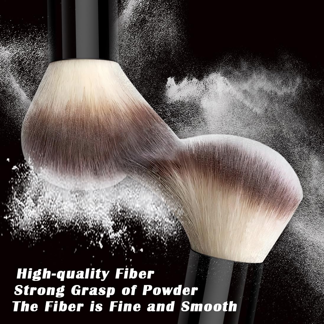 57-Piece Black Makeup Brush Set - Professional Synthetic Brushes with Case for Foundation, Concealer, Blush & Eyeshadow | Includes Beauty Blender Sponge