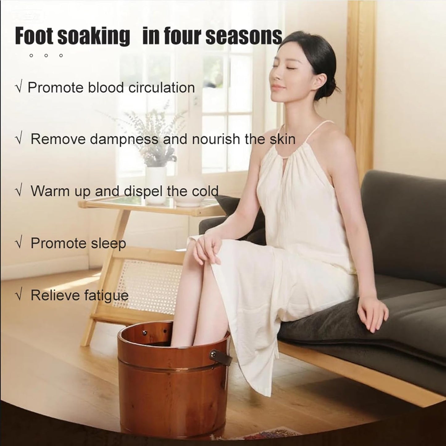 Herbal Foot Soak Bags - Natural Ginger & Mugwort Detox | Soothes Tired Feet | 30 Pack, 32 Ounce