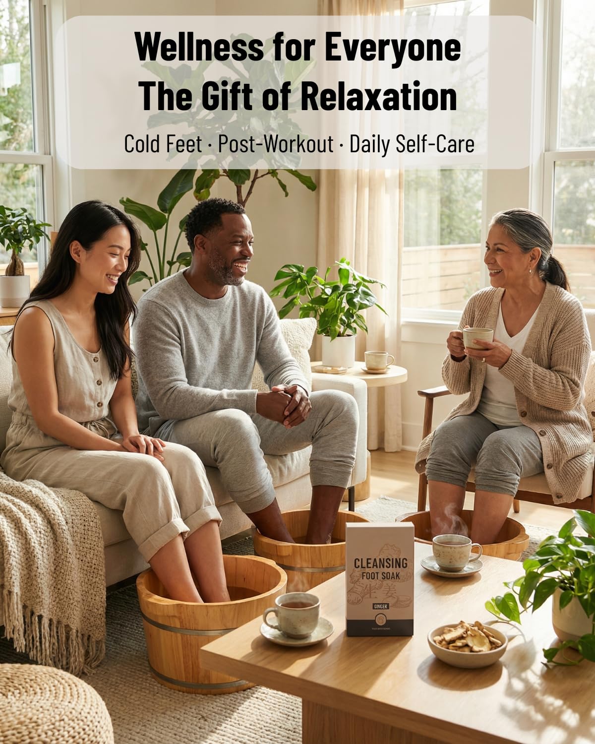 Ginger Herbal Foot Soak - Natural Foot Bath for Circulation & Relaxation | Lymphatic Support & Swelling Relief