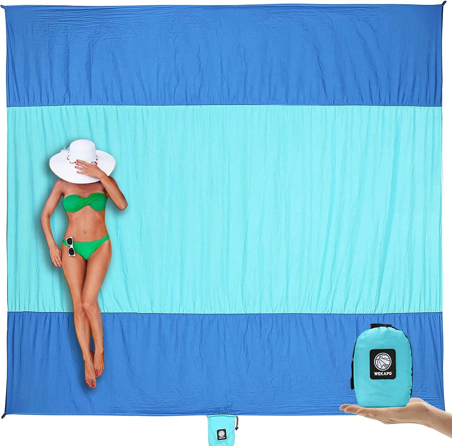 Beach Blanket - Sandproof Waterproof Extra Large Mat | Quick Drying for Vacation, Picnic & Camping