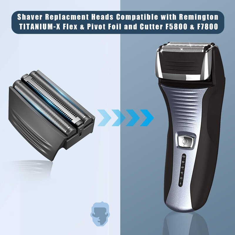 Shaver Replacment Heads,Shaver Replacment Foil Compatible with Remington Titanium-X Flex & Pivot Foil and Cutter F5800 & F7800 (3 Packs)