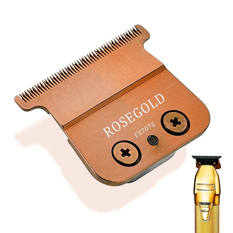Replacement Blades for BaBylissPRO FX787 & FX726 Trimmers - Rose Gold, Perfect for Outlining Hair