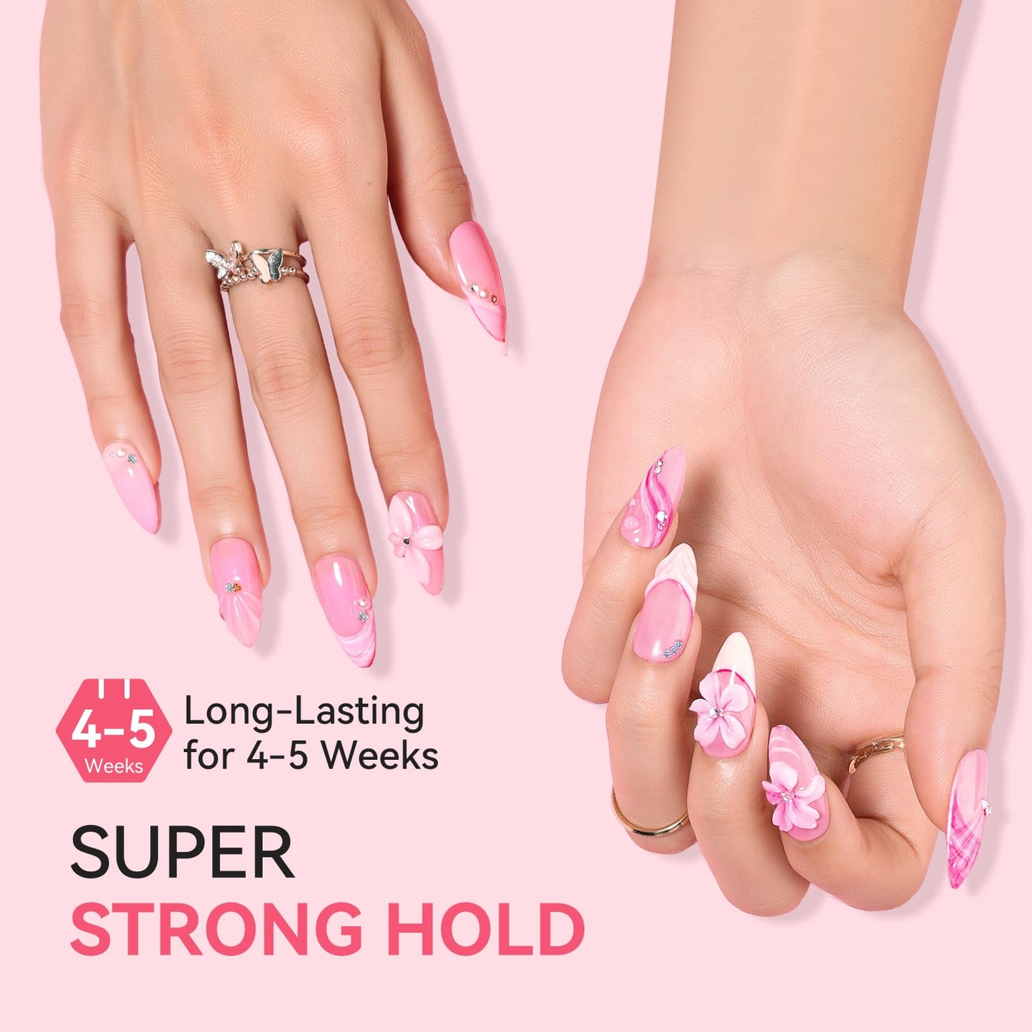 Makartt Nail Gem Glue: Precision Gel for Tiny Gems and Gap Filling 2 x 30ml