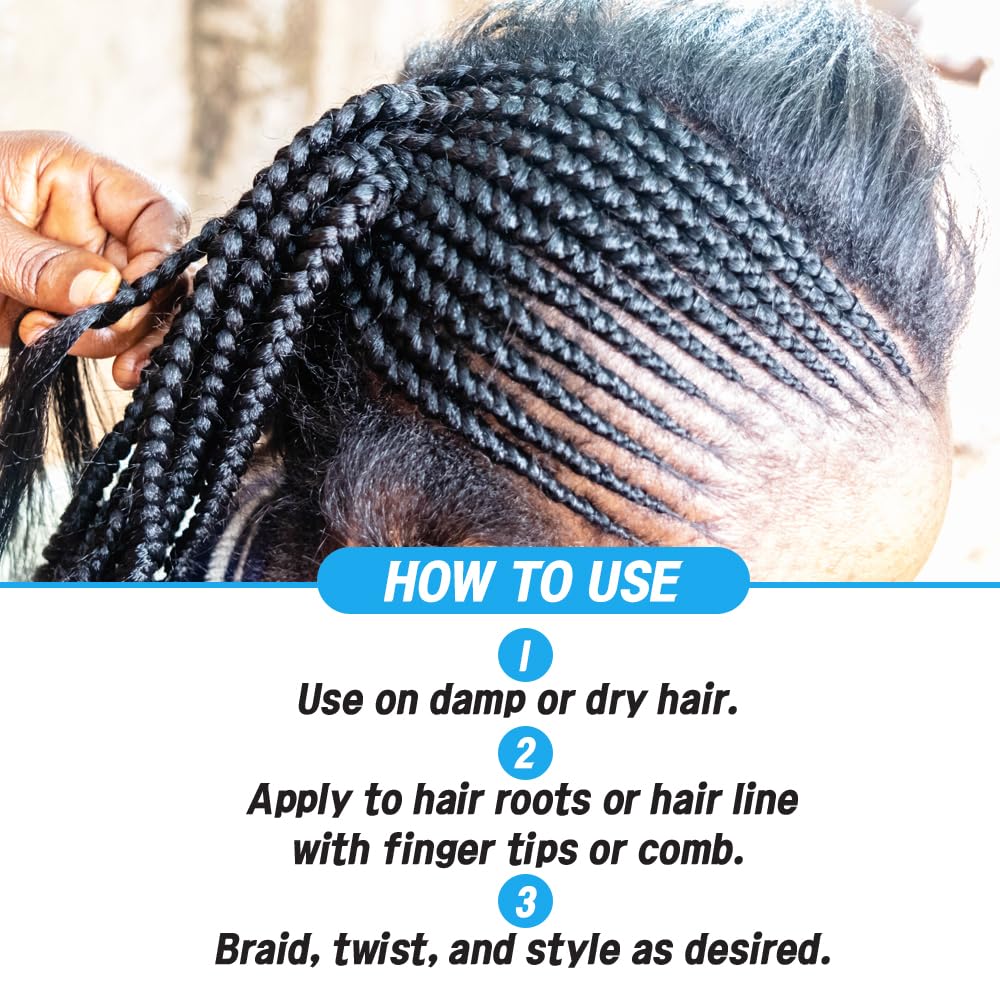 The MORE Crazy Conditioning Shining Braiding Gel Extra Extreme Hold | All Hair Types, Clear Styling Gel Great for 3.38 Fl Oz (Pack of 1)