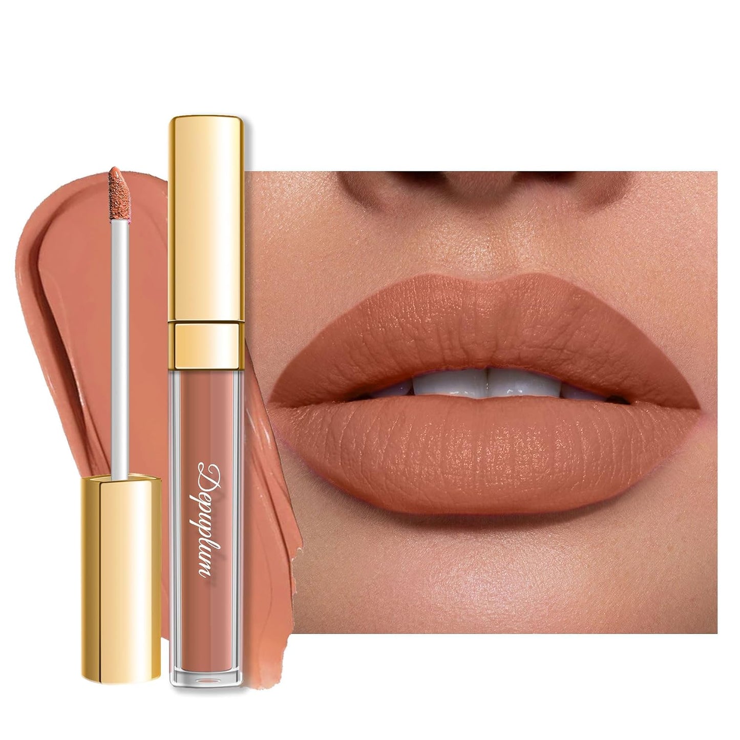 Nude Red Matte Lipstick - SuperStay Long-Lasting, Smudgeproof & Transferproof | Cruelty-Free Liquid Lip Color
