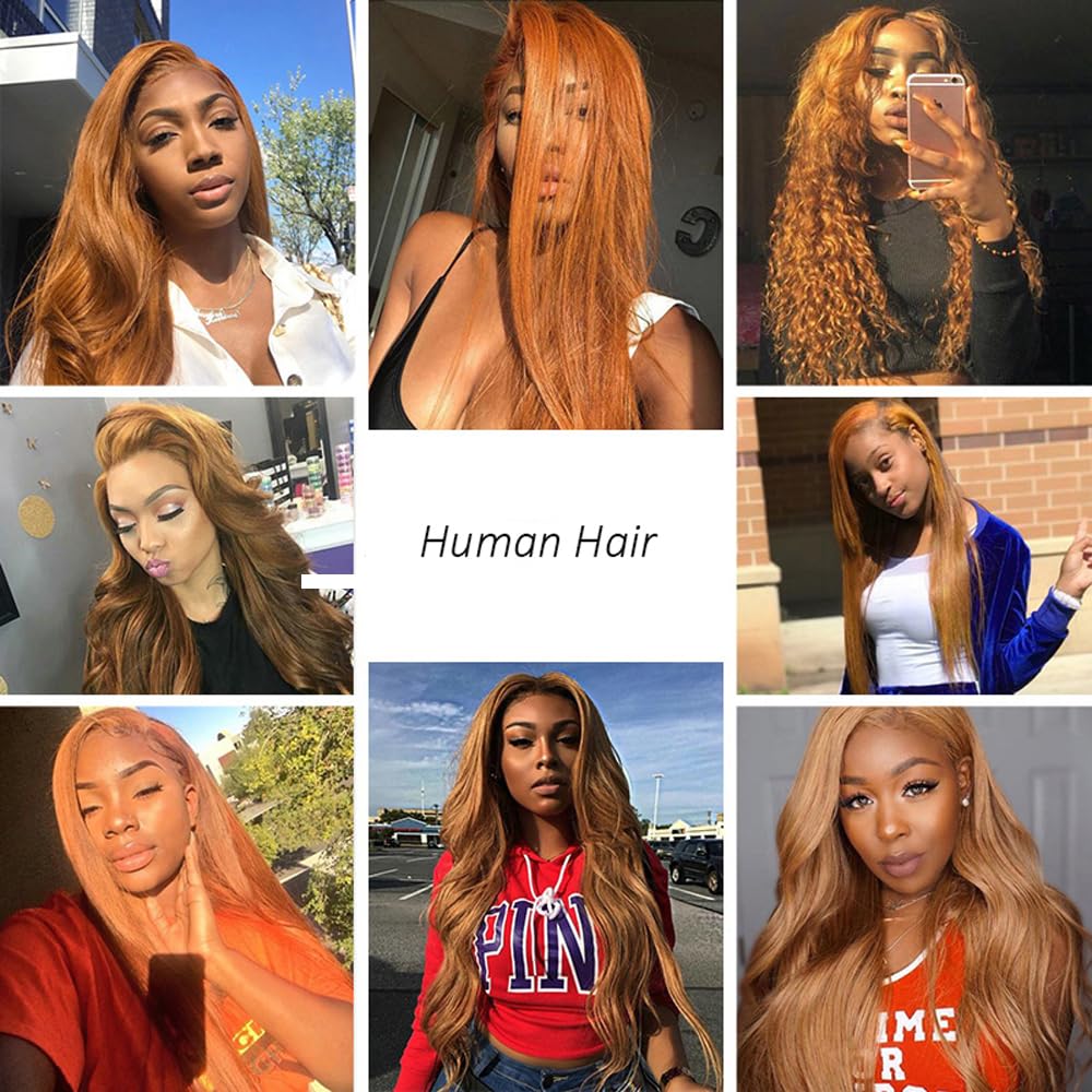 12 14 16 Inch Brown Bundles Body Wave Bundles Human Hair #30 Light Brown Body Wave Bundle Unprocessed Brazilian Virgin Weave Hair 3 Bundle 50 Gram Per Bundle