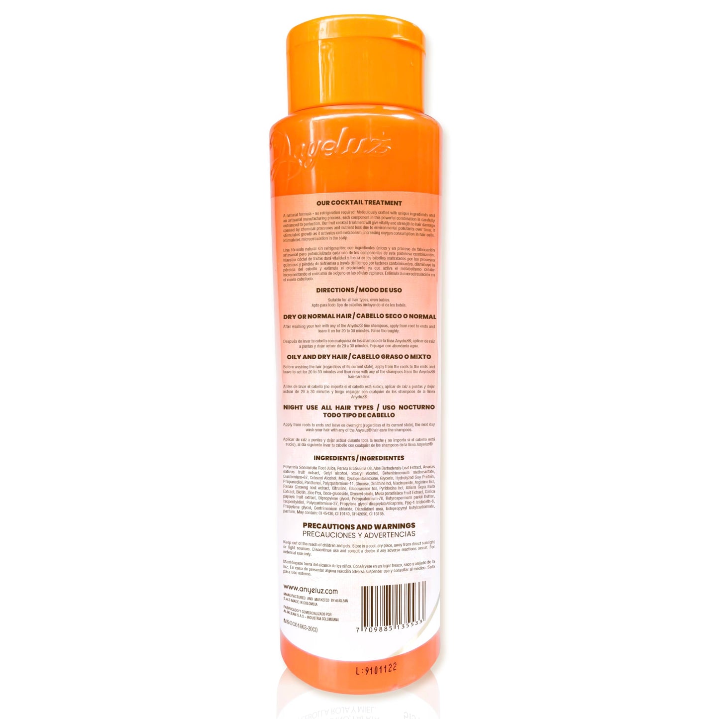 ANYELUZ Hair Mask with Banana and Fruit Extracts – For Dry and Damaged Hair, Restores Shine and Strength