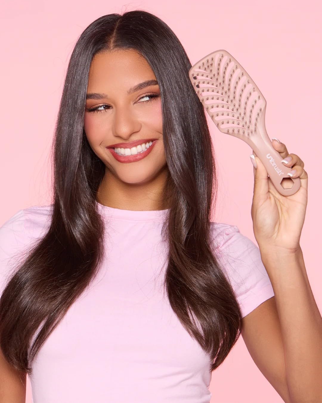 FHI Heat Detangling Smoothing Brush - Heat Resistant for Pain-Free Brushing on All Hair Types