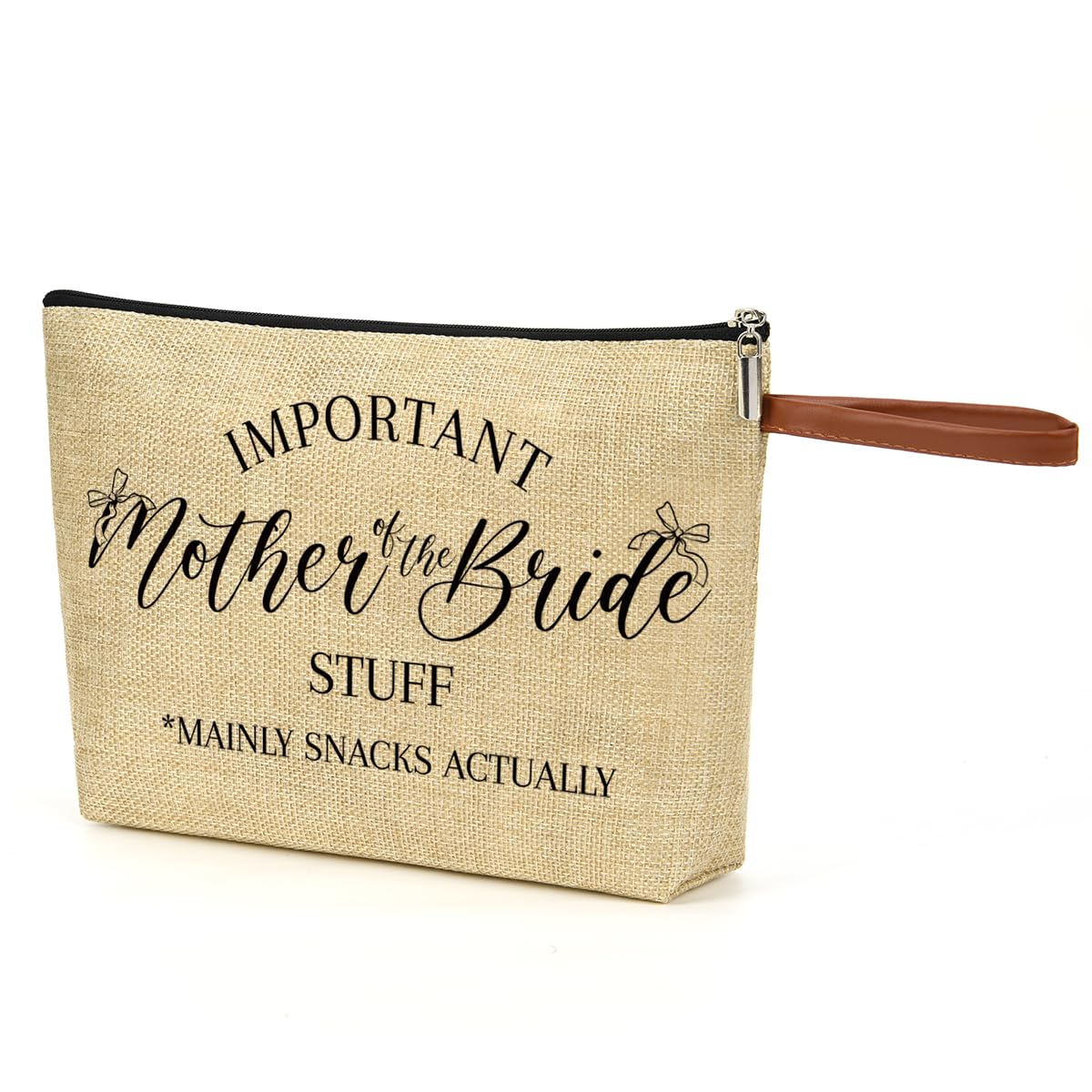 NBIAN Elegant Makeup Bag - Mother of The Bride Present Set, Bridal Shower Keepsake for Her, Newlywed Essential Gift Idea - Perfect Ladies Friend Coworker Surprise