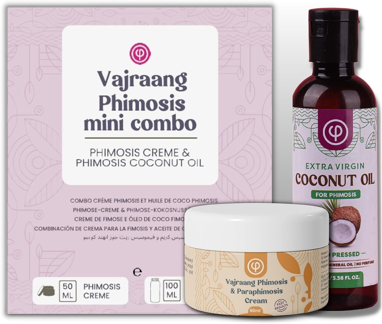 Phimosis Treatment Kit - Mini Combo with Phimosis Cream & Oil | Effective Relief