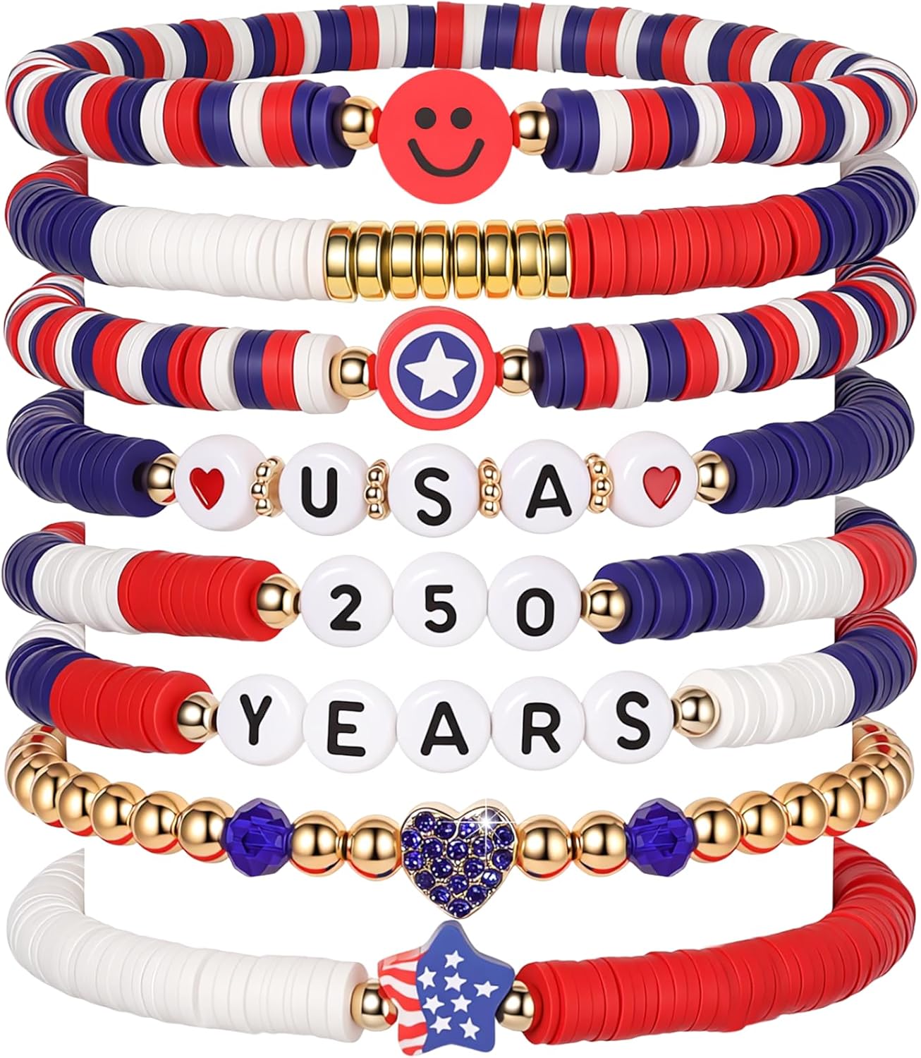 Friendship Bracelets Set - Colorful Beaded Stretchable Bracelets for Teens | Stackable Gift Ideas for Holidays