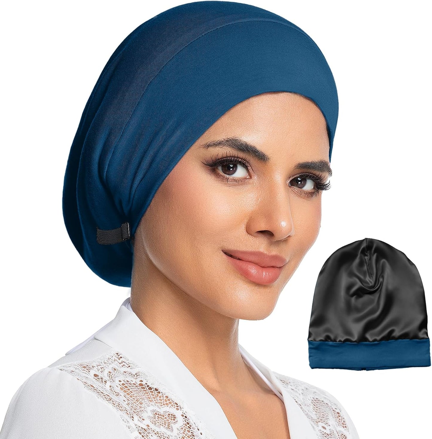 Mulberry Silk Lined Bonnet for Women - Adjustable Anti-Frizz Hair Wrap | Perfect for Braids & Natural Hair