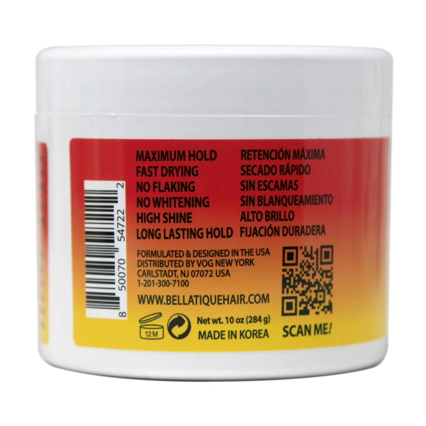 BELLATIQUE GRIP N GLIDE Braiding Gel Maximum Hold for LOC & Twist - No Flaking, No Whitening, Fast Drying, High Shine, Cool & Refreshing, Long Lasting Hold (15 oz)