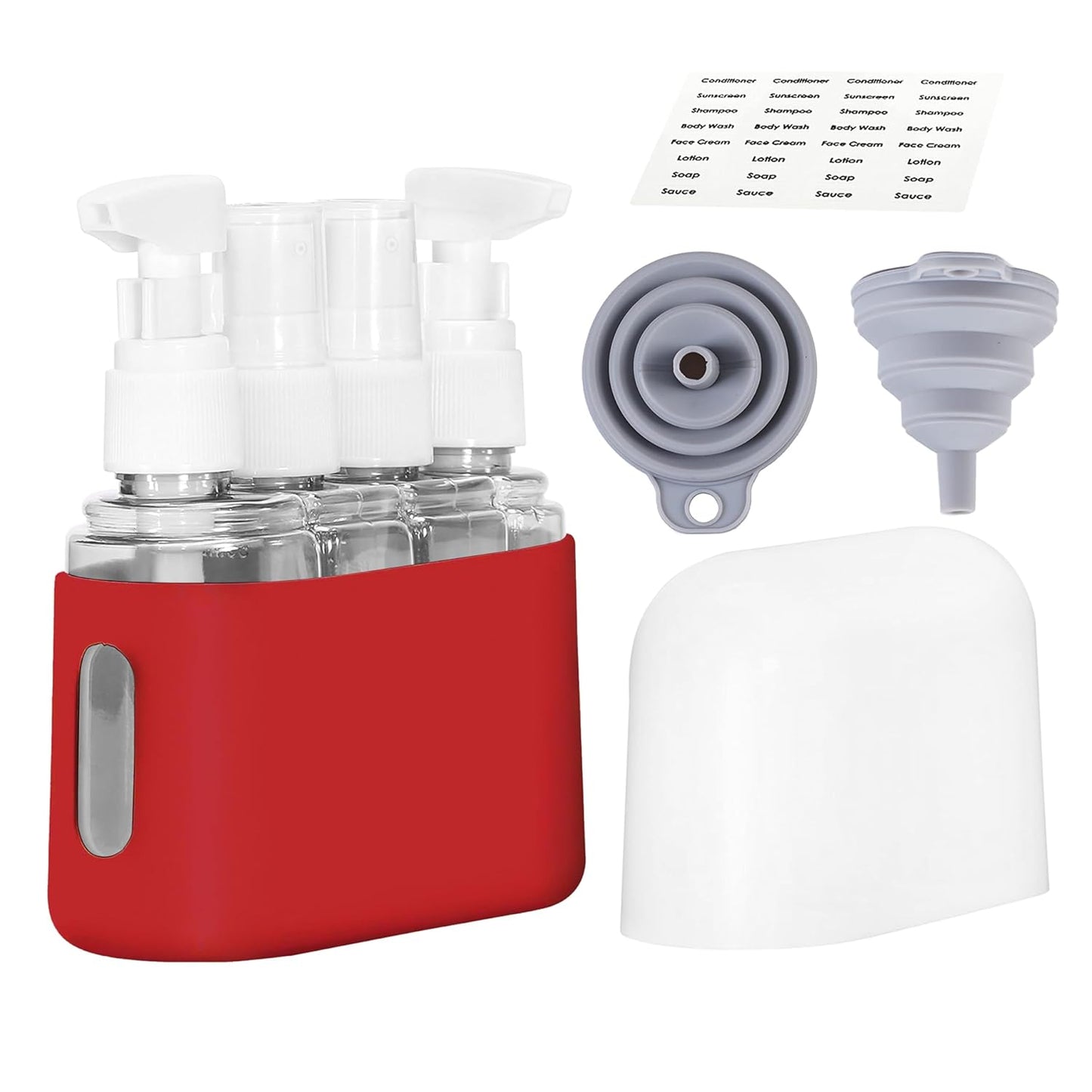 Travel Bottles - Leak Proof Toiletry Containers | TSA Approved Kits with Labels