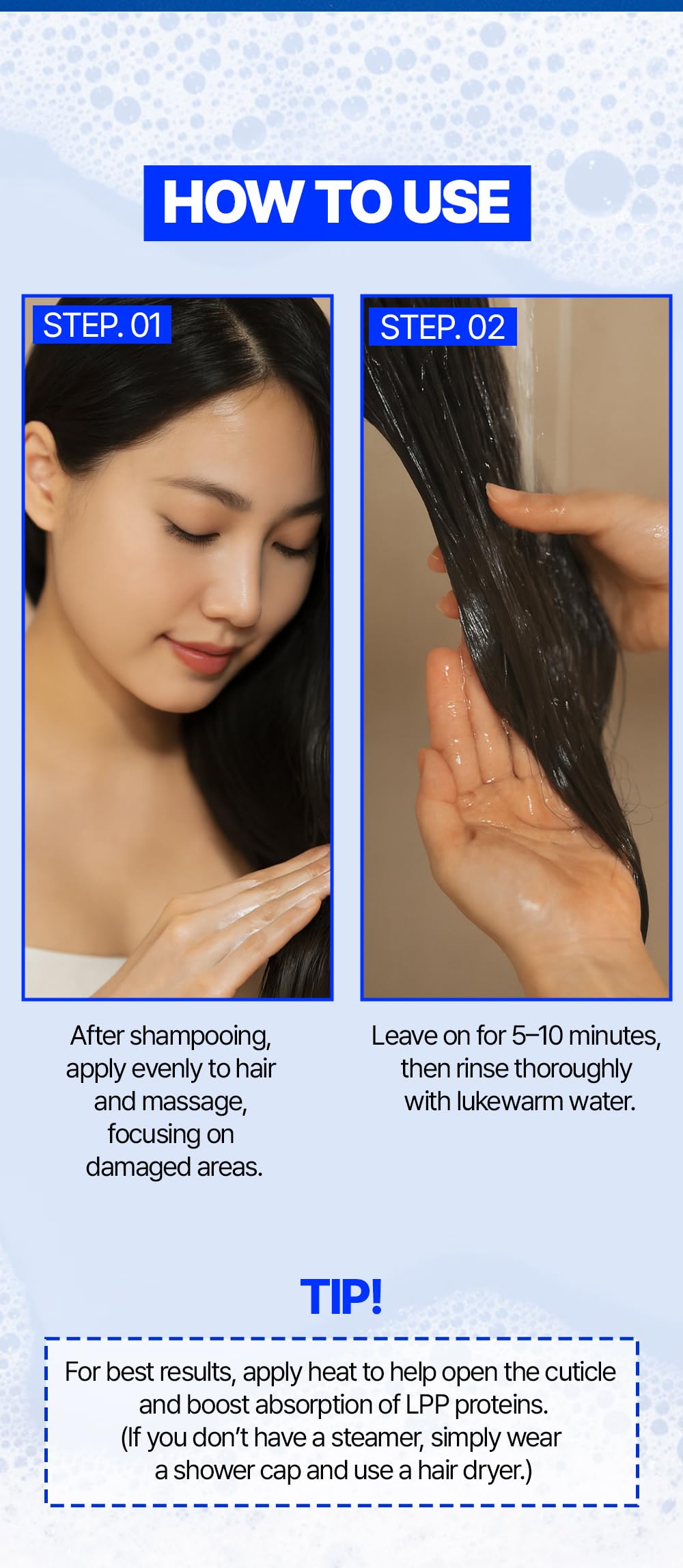 K-Beauty Ellad LPP Hair Repair Treatment 33.8 Ounce – Korean Professional Formula with Hydrolyzed Keratin, Collagen, Argan Oil & Grape Seed – Deep Moisture & Shine for Damaged, Dry, Color-Treated Hair