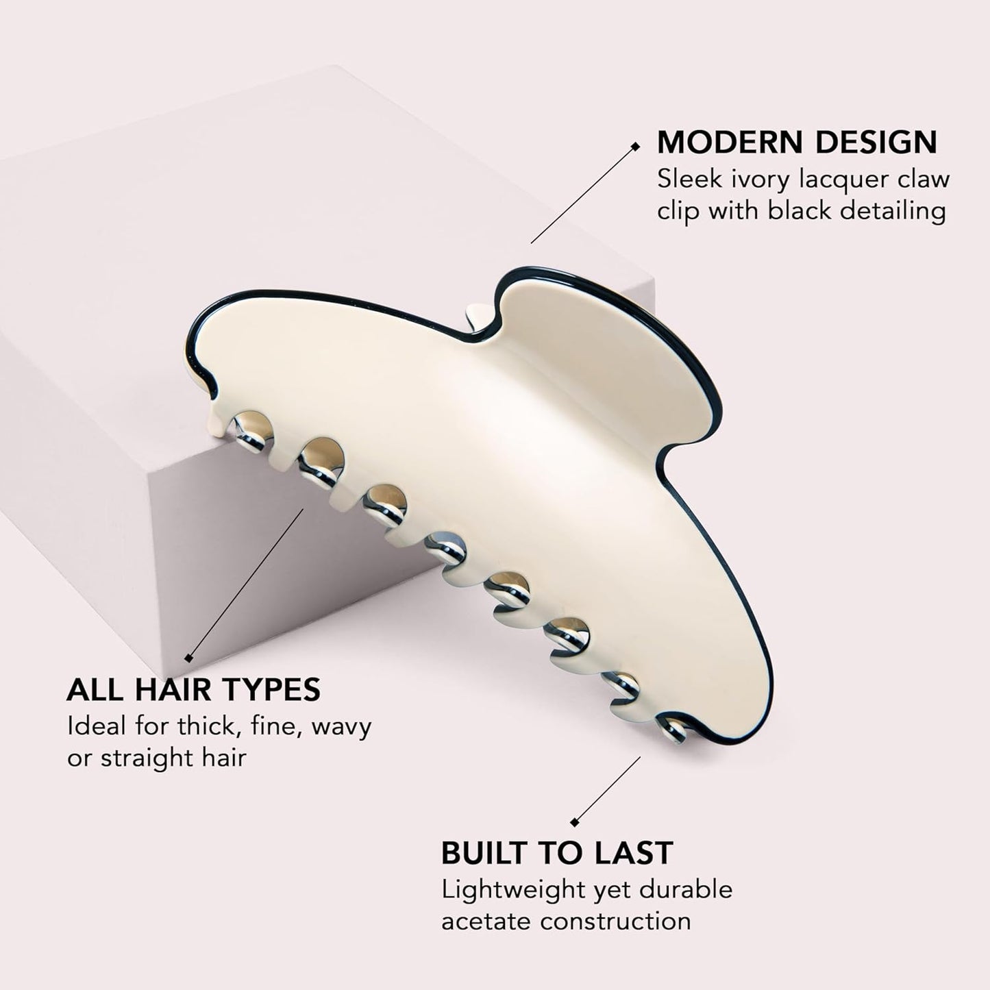 Couture Clip - Stylish Hair Clip for Women | Durable & Lightweight Claw Clips for Thick or Fine Hair