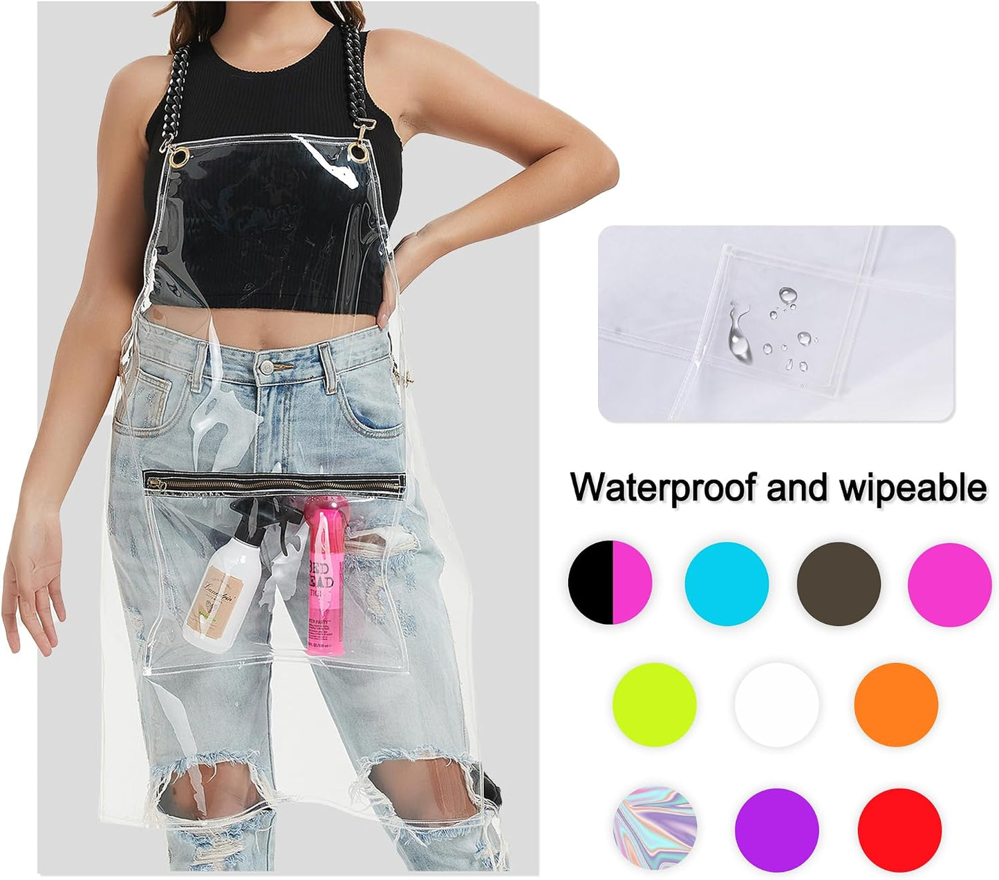 Hair Stylist Apron - Waterproof Salon Apron for Women | Pocket Design for Hairdressers & Nail Techs