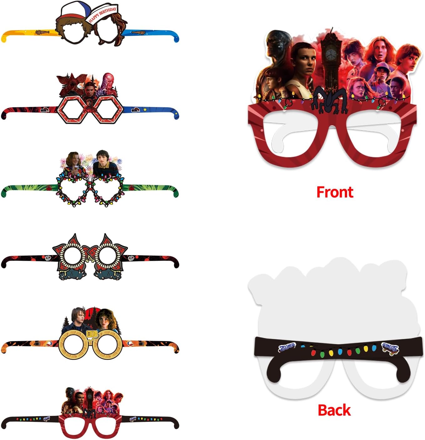 TV Series Theme Party Decorations - 12 Pcs Role-Playing Photography Glasses for Birthdays & Celebrations