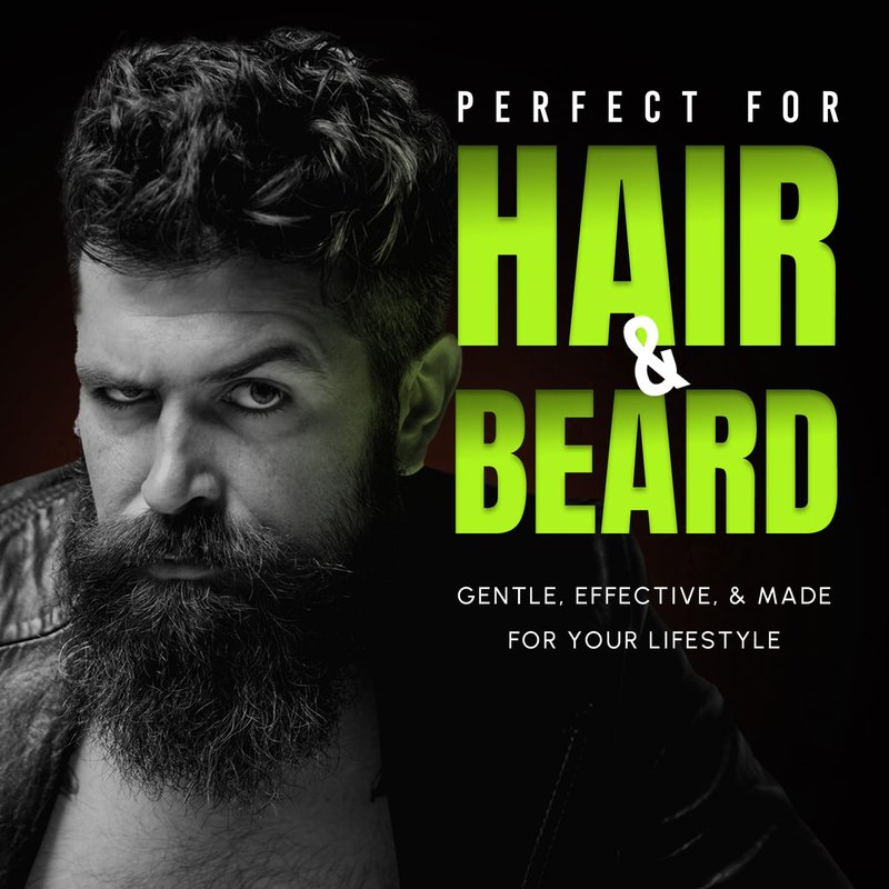 Herbishh Gray Reducing Shampoo for Men, Hair Darkening & Volume Boost with Every Wash, Cleanses & Revitalizes, Easy At-Home Use, Safe for Light Brown to Black Shades, All Hair Types 6.09 fl.oz