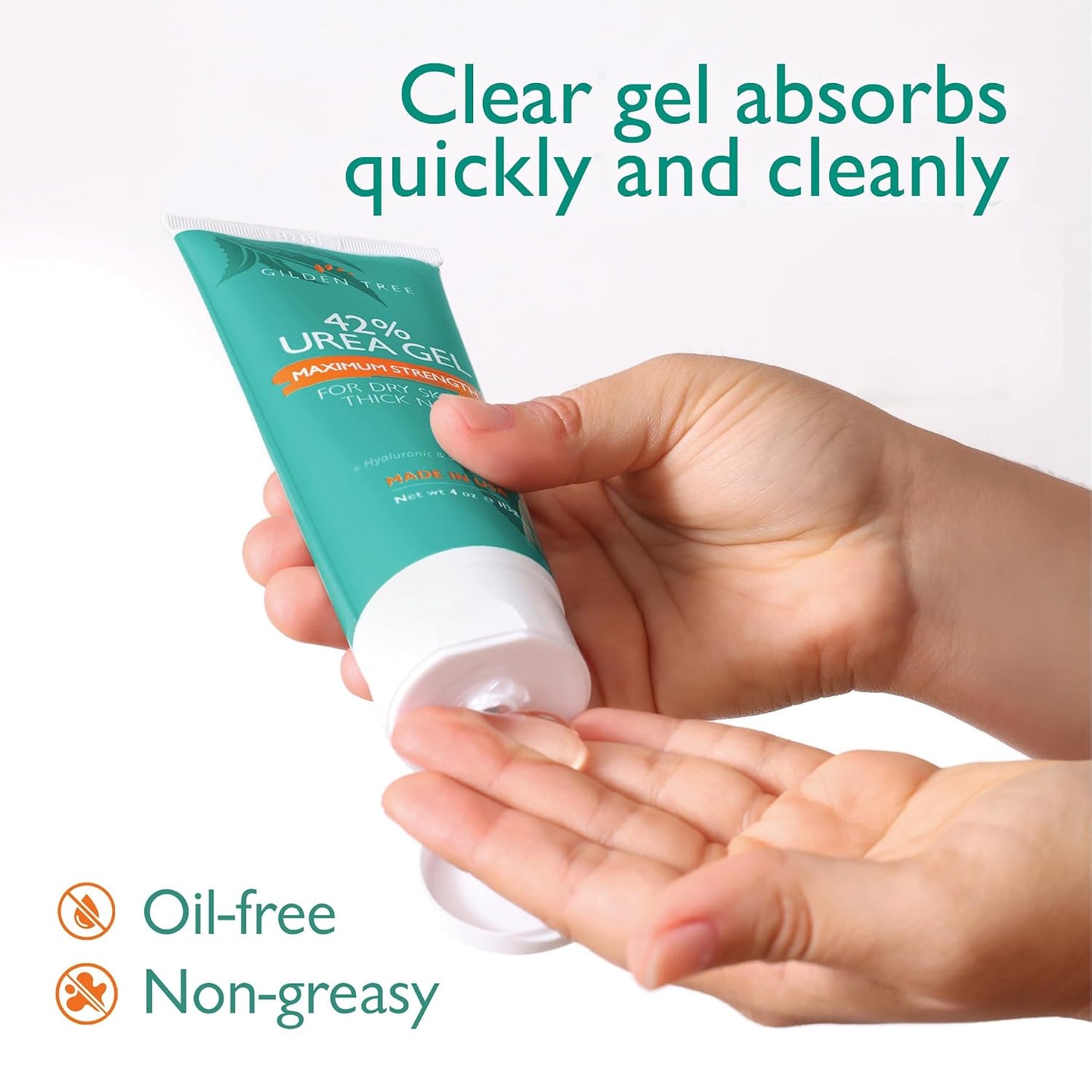 Urea Gel 42% - Maximum Strength Foot Treatment for Cracked Heels & Thick Toenails | 4 Oz