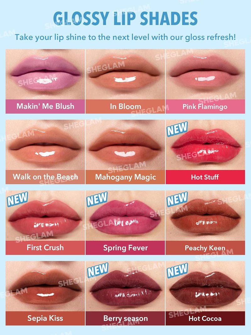 Moisturizing Solid Lip Gloss - Non-Sticky Lipstick with Coconut Oil | Berry Season