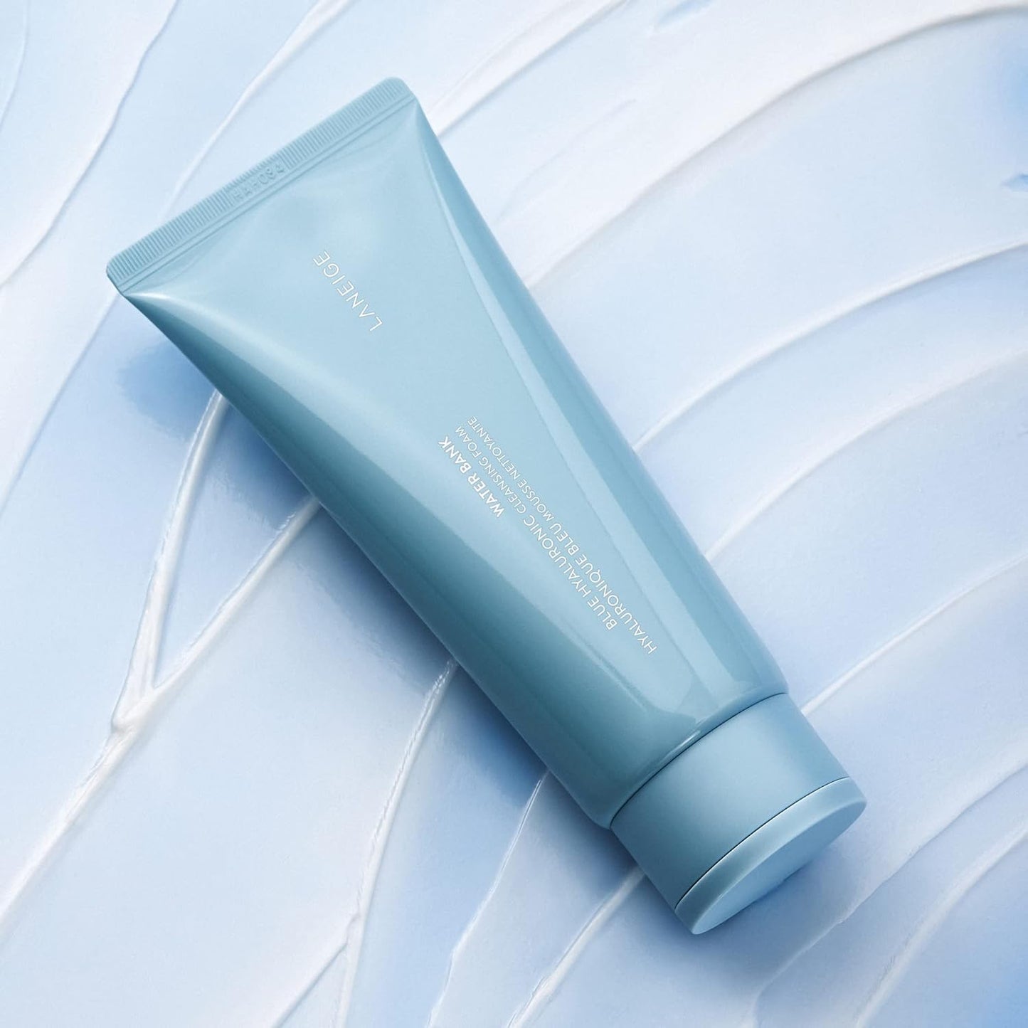LANEIGE Water Bank Cleansing Foam - Hydrating Face Wash & Makeup Remover with Hyaluronic Acid | Smooth, Soft Skin