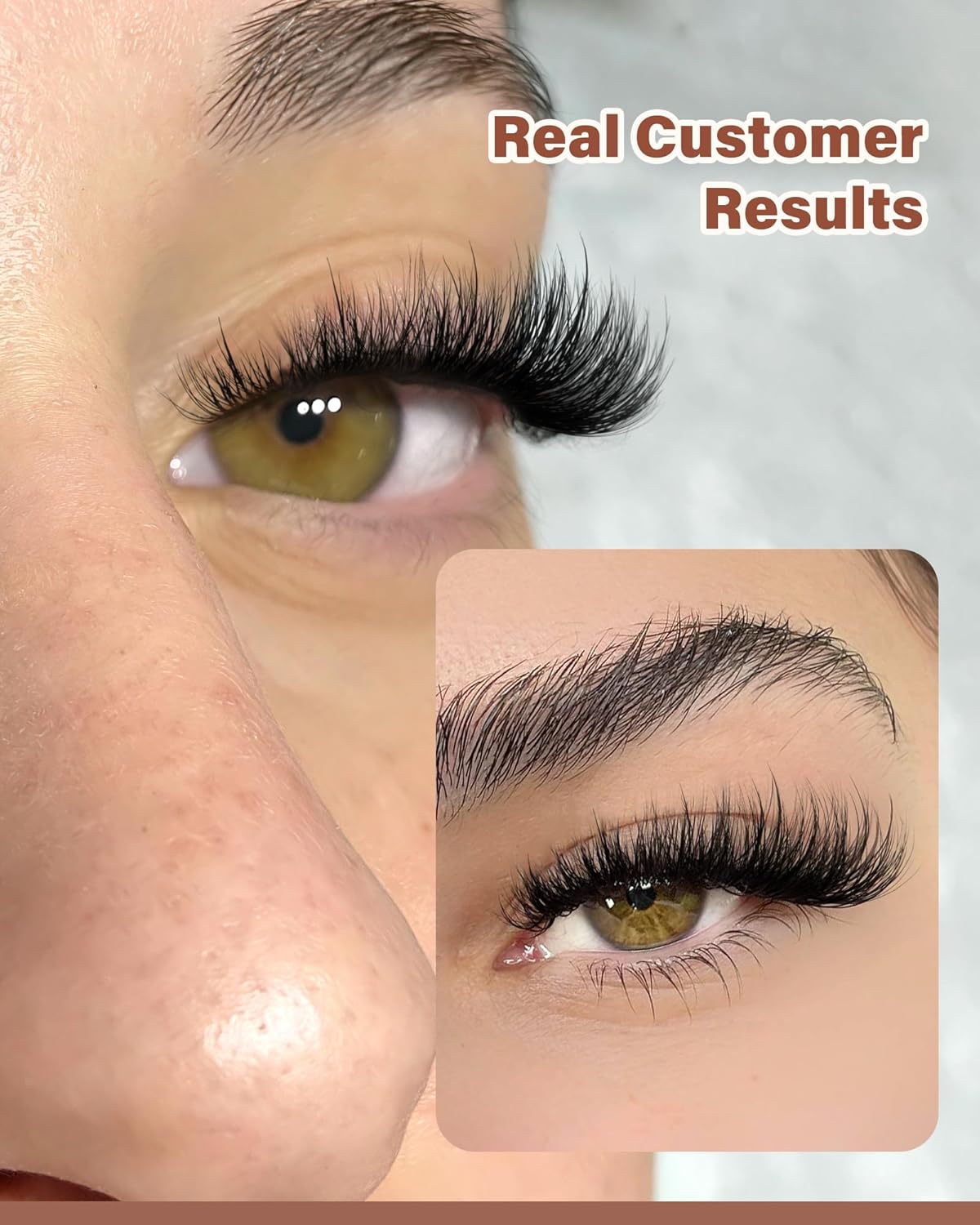 Fluffy Lash Clusters - 3D Eyelash Extensions for Plush Volume | Soft D Curl, 10-18mm, 144pcs for DIY Makeup