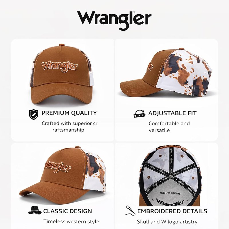 Montana West Baseball Cap Set - Structured Breathable Trucker Hat | Adjustable 7-Panel Design