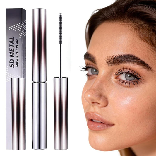 Iron Wand Mascara - 5D Curling Waterproof Formula for Volume & Length | Long-Lasting Smudge-Proof Black Mascara