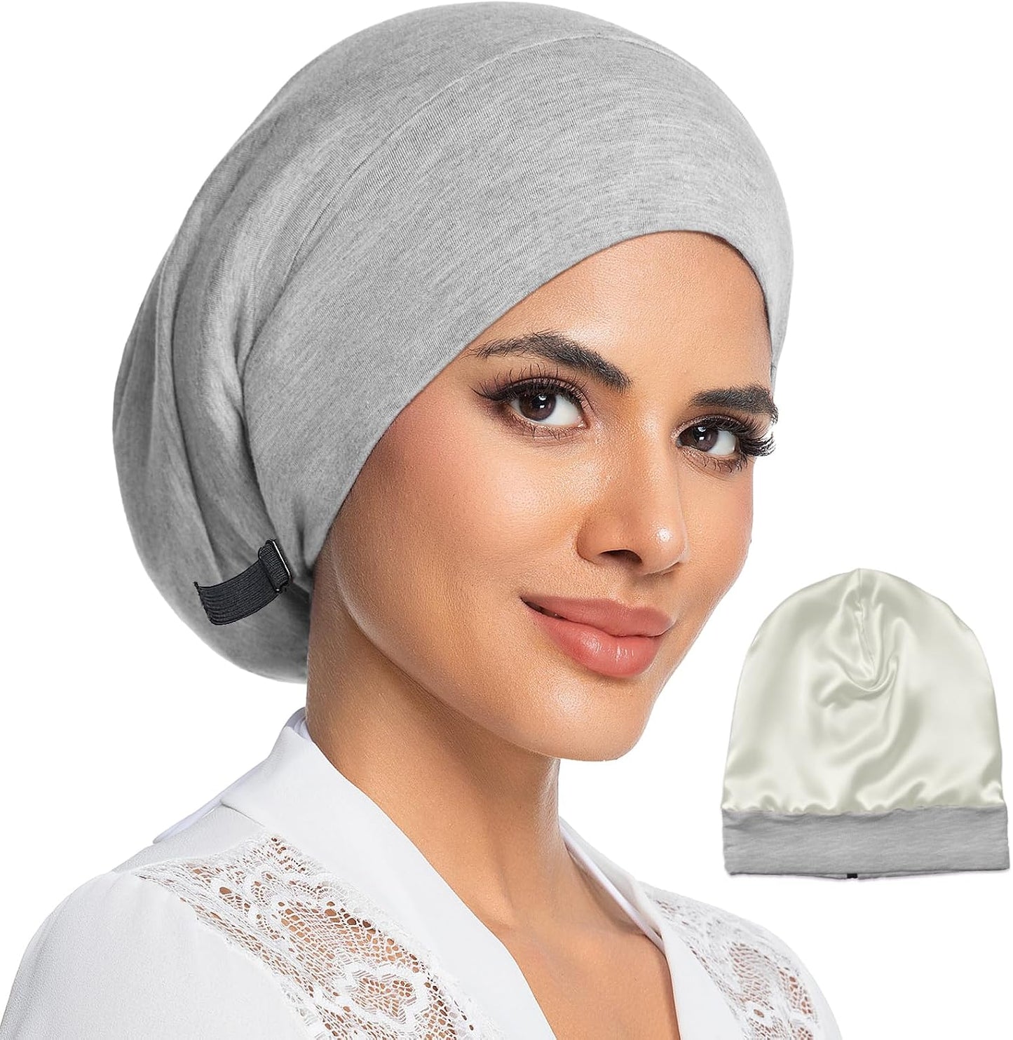 Mulberry Silk Lined Bonnet for Women - Adjustable Anti-Frizz Hair Wrap | Perfect for Braids & Natural Hair