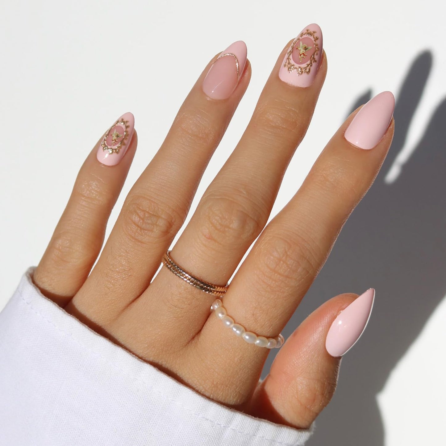 Glamnetic Press On Nails - Lush Coral | Short Oval Fake Nails with Glazed Finish | 30 Nail Kit in 15 Sizes