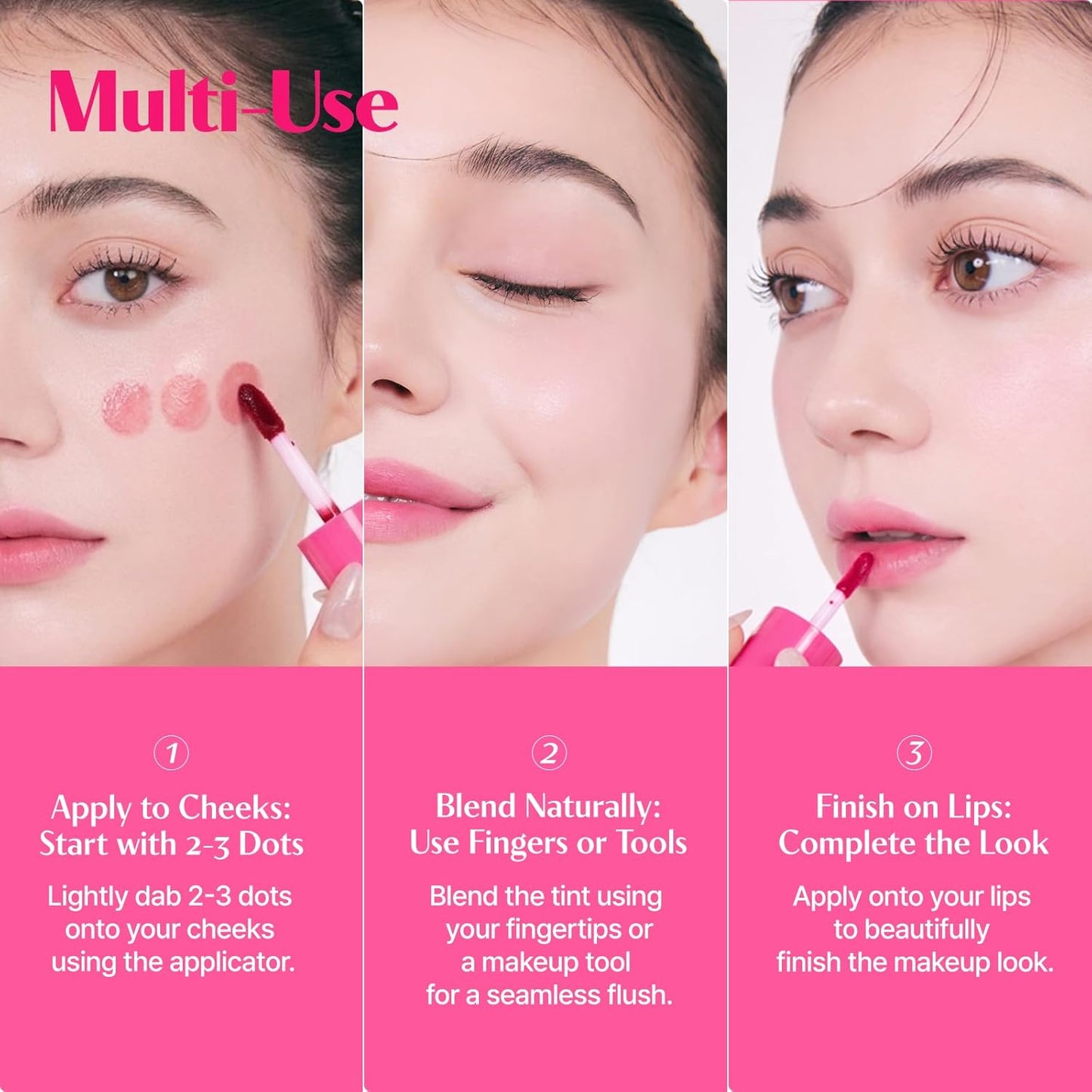 Etude Dear Darling Water Tint - Red Grapefruit Lip & Cheek Stain | Long-Lasting K-Beauty Makeup, 9g