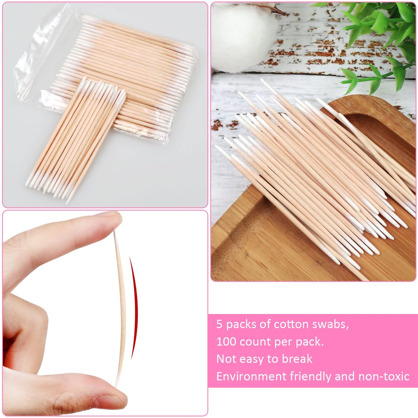 Microblading Cotton Swab (500pcs, Count, 500)