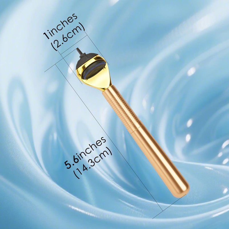 TOCCOOL Metal Razor Handle Replacement, Men's Shaving Razor Handle, Shaver Handle Compatible with Gillette Fusion 5 Proshield & Proglide Blade Refill (Gold)