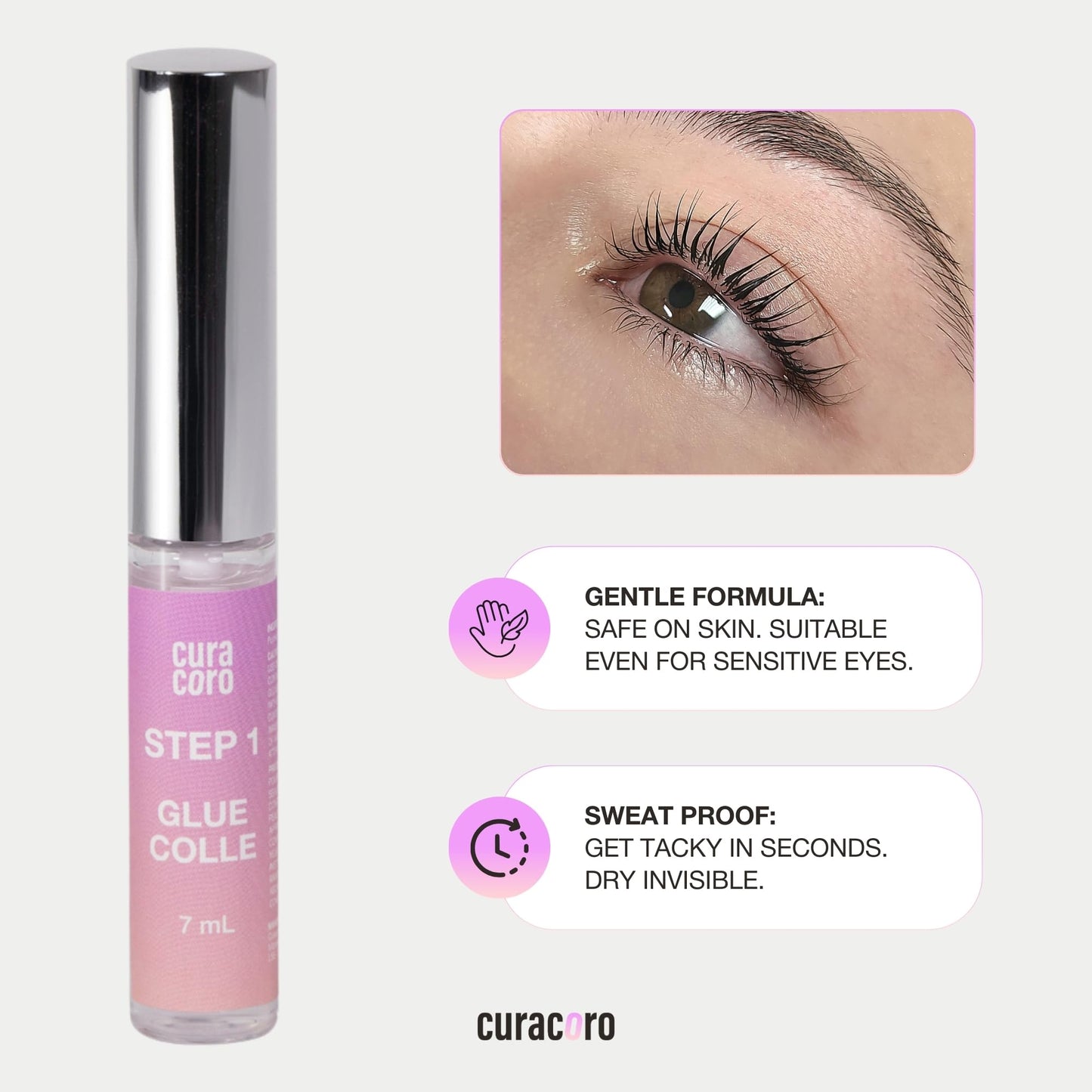 Curacoro Lash Lift Kit - All-in-One Eyelash Perm Kit