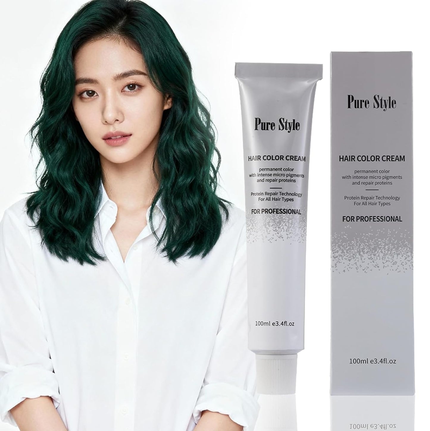 Hair Color Diluter Cream - Ammonia-Low Permanent Dye for At-Home Salon Quality | 3.4 fl oz (100ml) Nourishing Formula