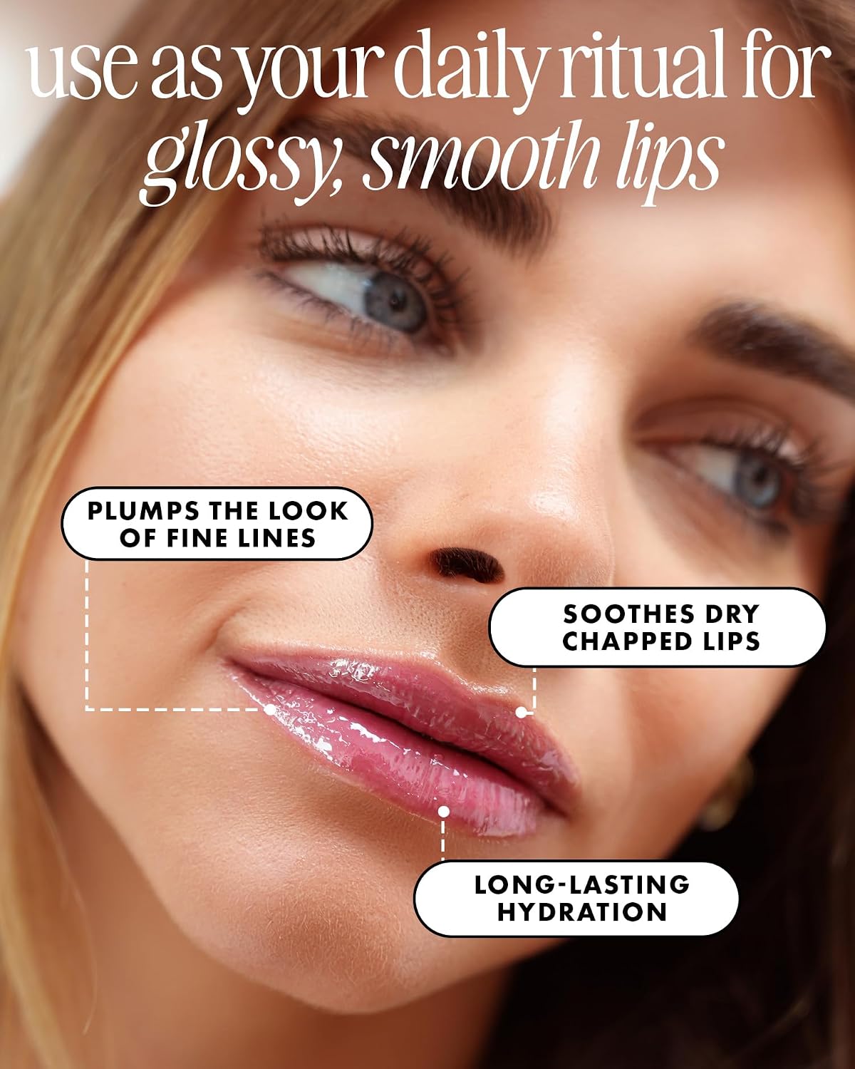 Hydrating Lip Gloss - High Shine Tinted Formula with Hyaluronic Acid, Jojoba Oil & Shea Butter | Moisturizing & Glossy Finish