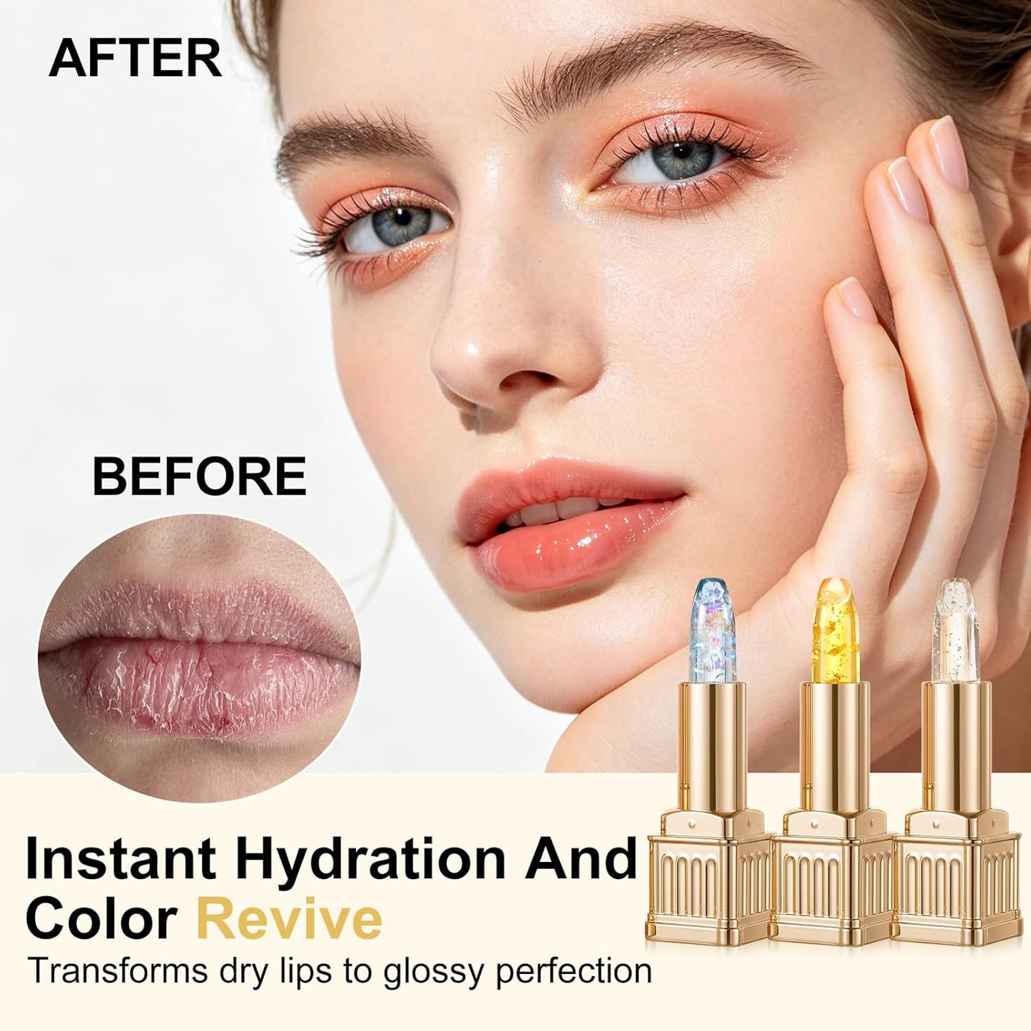 Color Changing Lipstick - PH Adjusting Formula for All Skin Tones | 24-Hour Moisturizing Hydration (Blue)