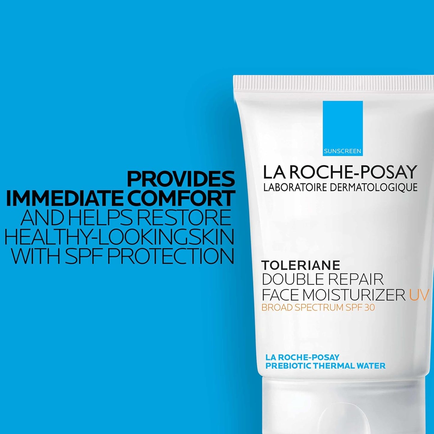 La Roche-Posay Toleriane Double Repair Moisturizer - SPF 30, Niacinamide & Glycerin, Oil-Free Daily Face Cream