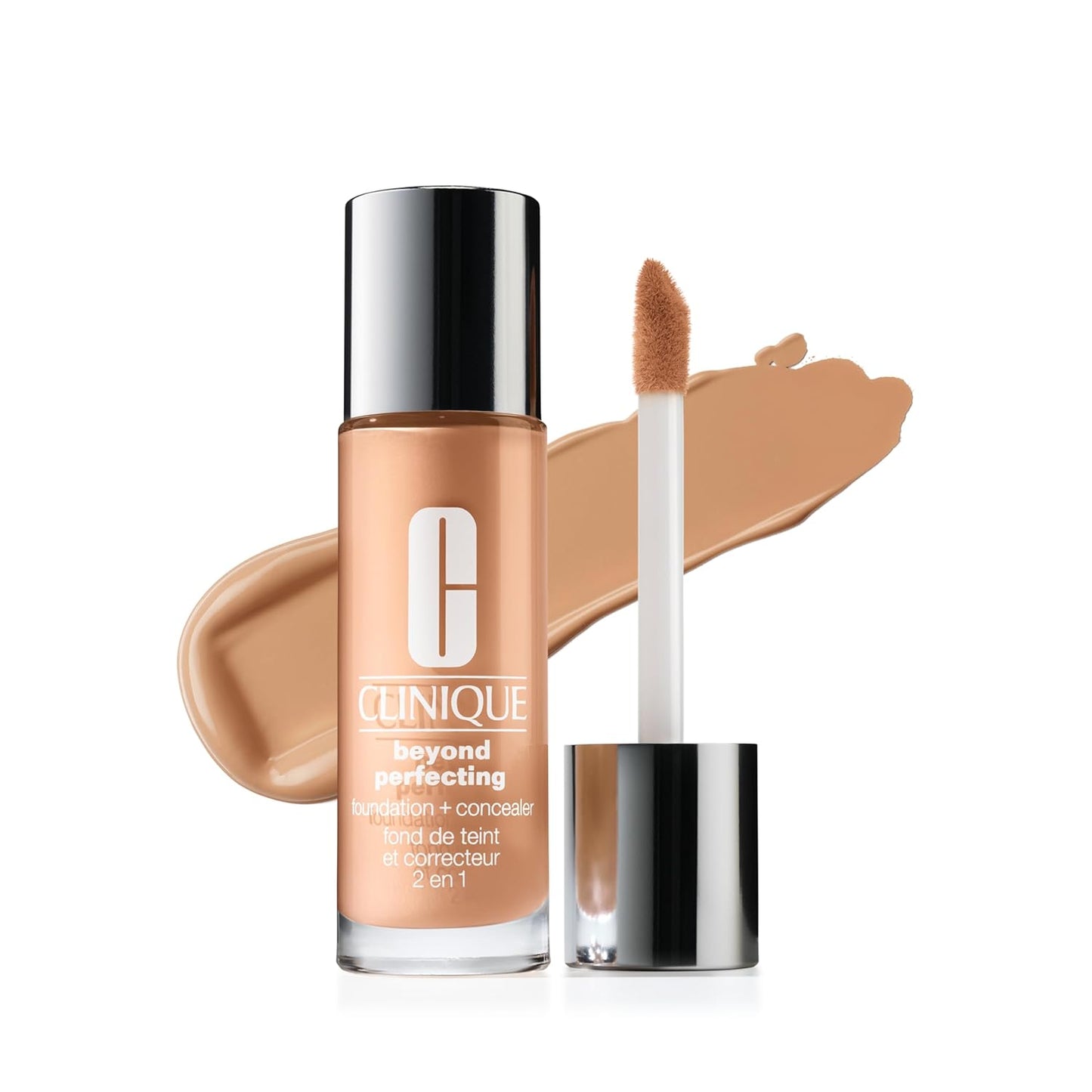 Clinique Beyond Perfecting Liquid Foundation & Concealer - Full Coverage, Natural Matte Finish for All Skin Types | 1 Fl Oz