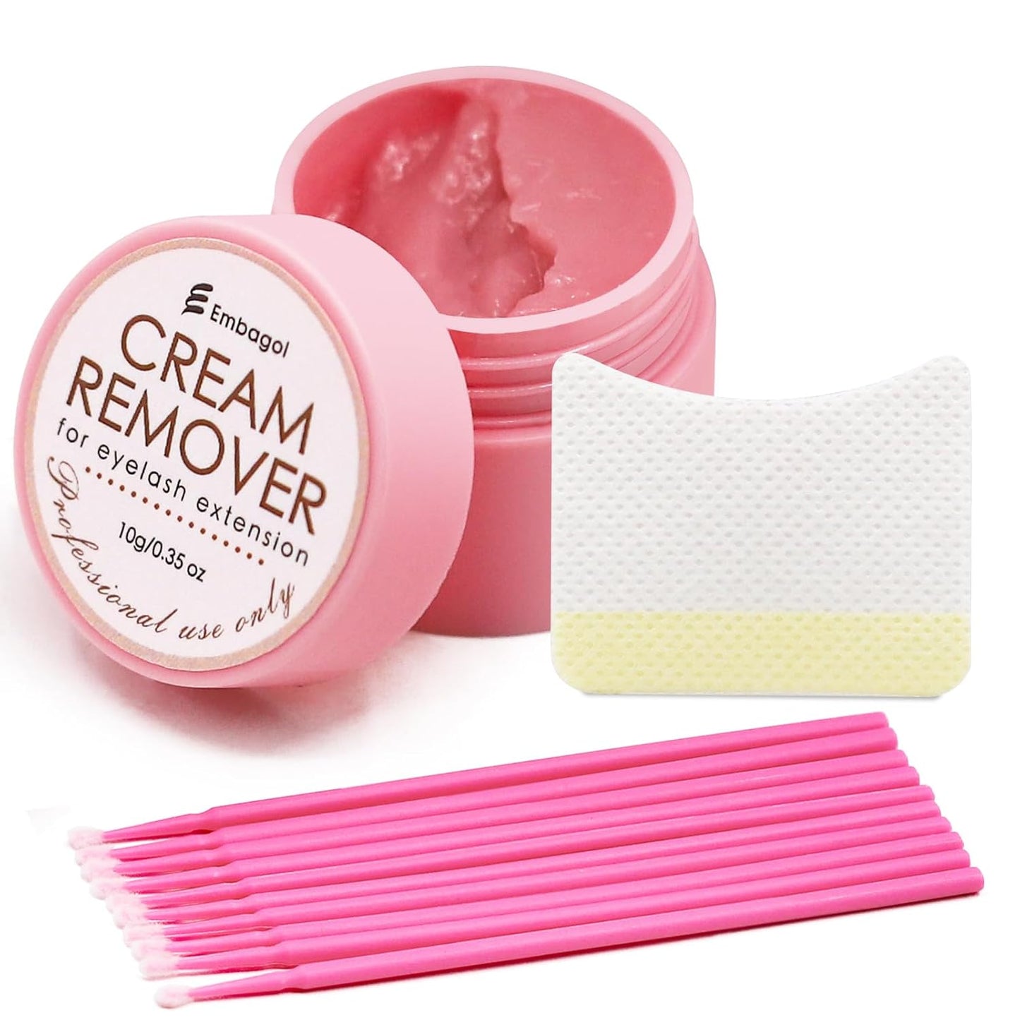 Lash Remover for Eyelash Extensions - No Burn Cream Formula | 10g Professional Salon Supply