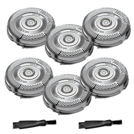 6 Pack SH50 Replacement Shaver Heads Compatible with Philips Norelco Series 5000, SH50 Replacement Blades for Philips Electric Shaving S5510, S5340, S5140