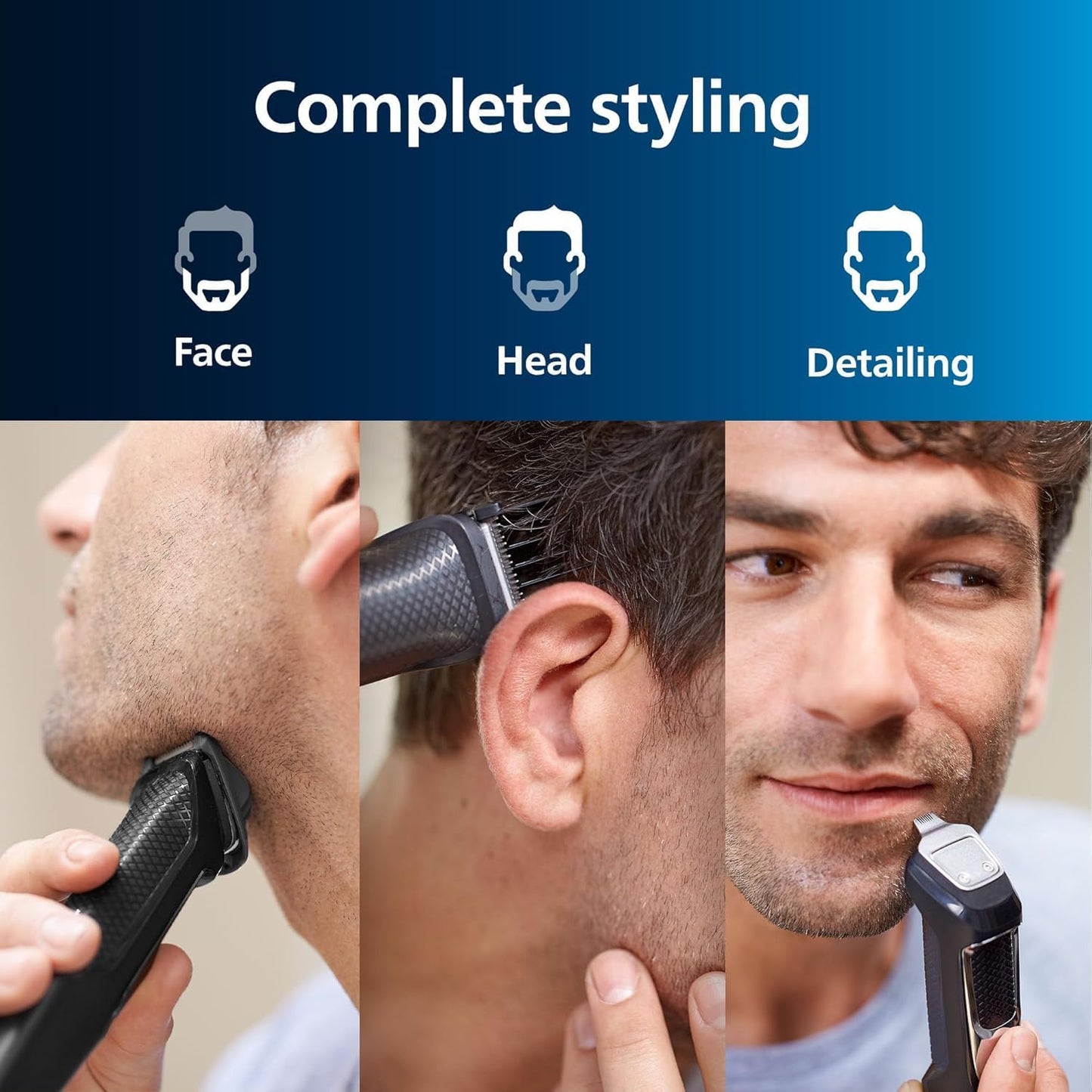 Philips Norelco Multigroom Trimmer - 9-in-1 Grooming Kit with 13 Attachments | Versatile Hair & Beard Care