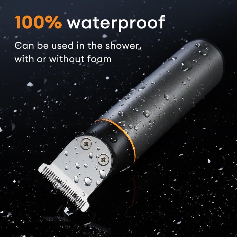 kensen Body Hair Trimmer for Men - Manscape 3-in-1 Beard Trimmer for Men, Christmas Gift Men's Groin & Pubic Hair Trimmer IPX6 Waterproof Electric Razor for Mens Hair Clippers for Mens Shaver (Gray)